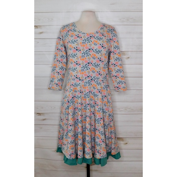 Matilda Jane Floral Dress with Green Ruffle - Picture 3 of 7